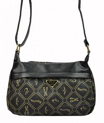 ESLEE Pozdĺžna dámska crossbody kabelka čierna