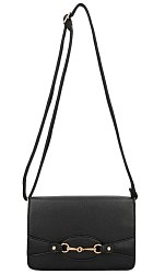 Čierna dámska stredná crossbody kabelka