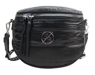 Moderná dámska crossbody kabelka / ľadvinka čierna
