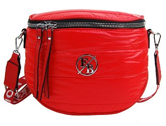 Moderná dámska crossbody kabelka / ľadvinka červená