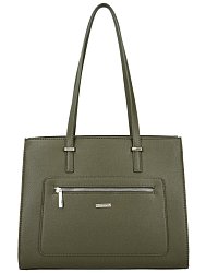 DAVID JONES Khaki zelená taška cez rameno s predným vreckom