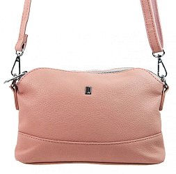 Ružová crossbody dámska kabelka s tromi oddielmi 5414-BB